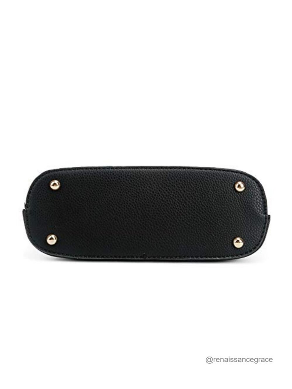Faux Leather Medium Dome Crossbody Bag with Adjustable Strap and Tassel - Picture 5 of 6